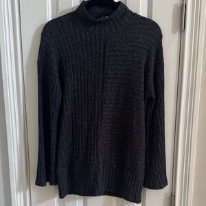 Anthropologie Charcoal Knit Turtleneck Sweater